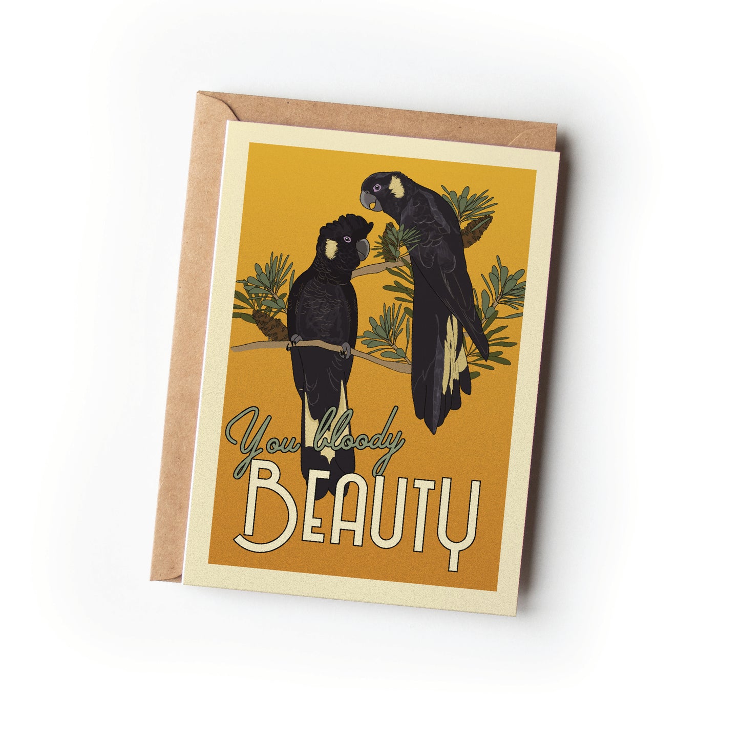 BLACK COCKATOOS CARD