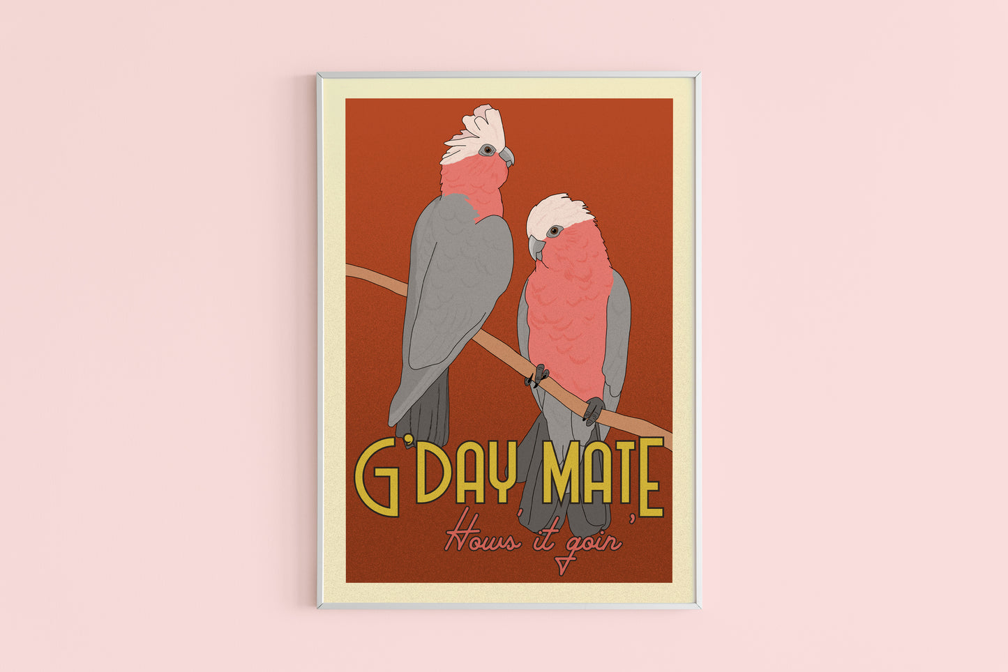 Imperfect Galahs A4 Art Print