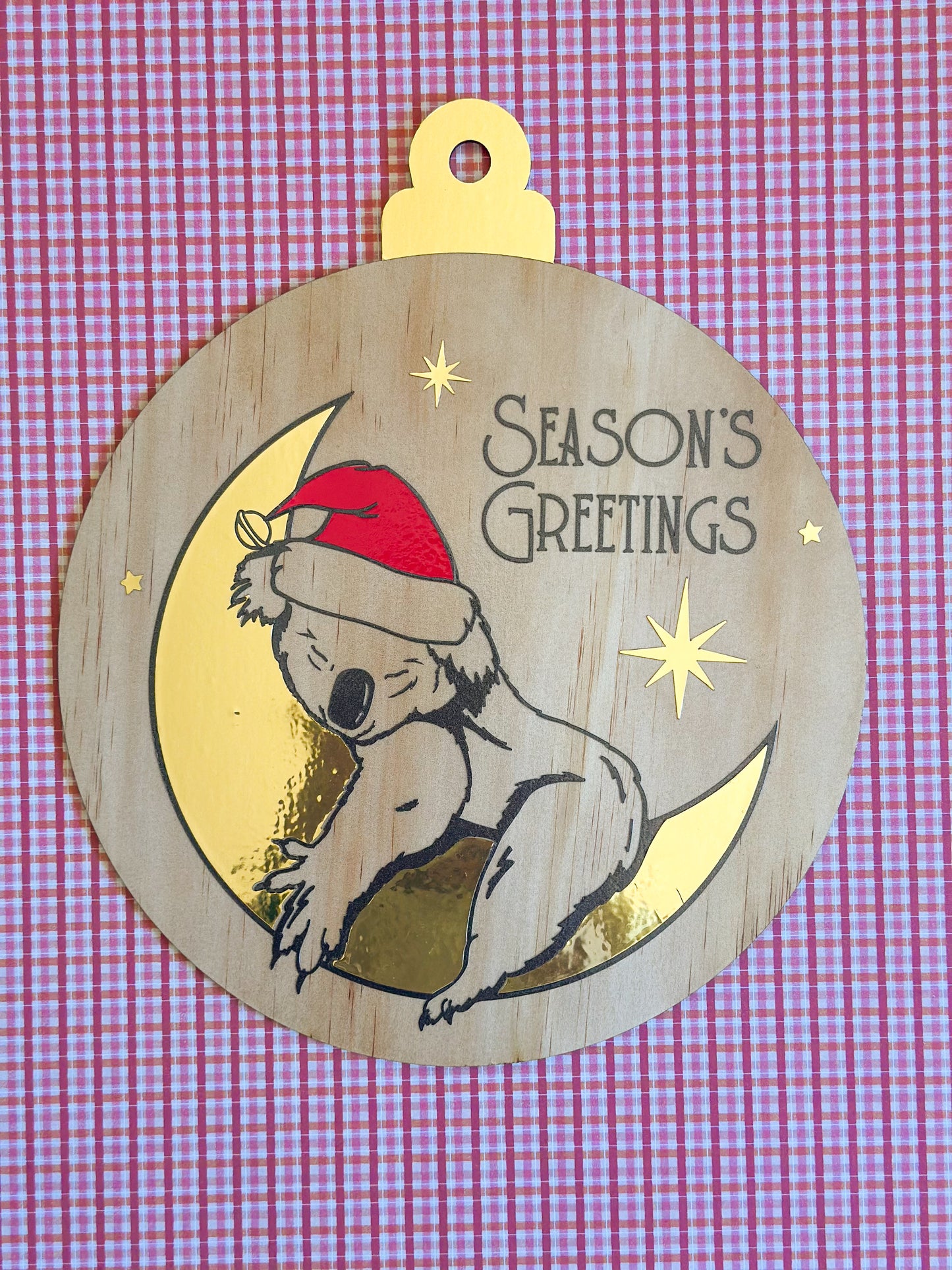 PLYWOOD CHRISTMAS BAUBLE