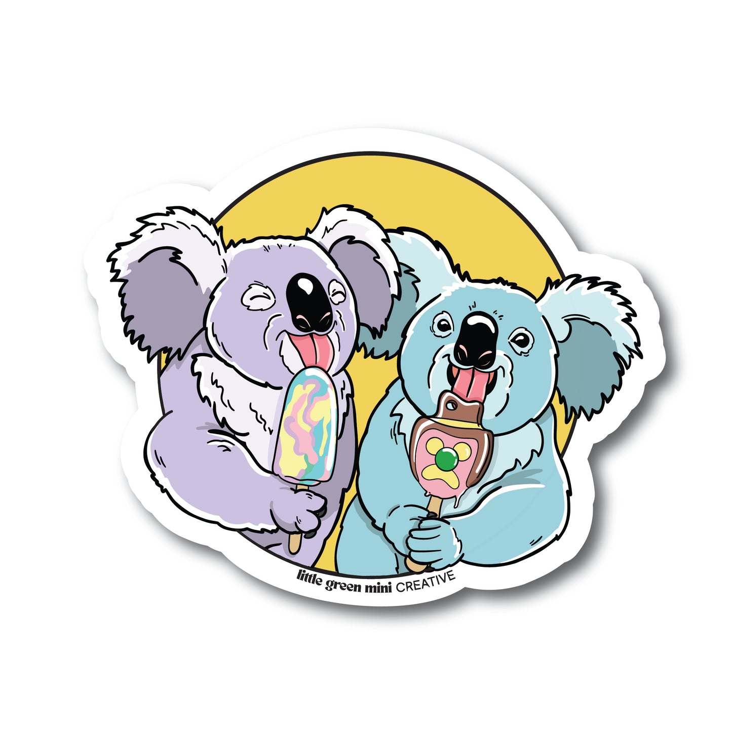 KOALAS WITH ICE-CREAM STICKER