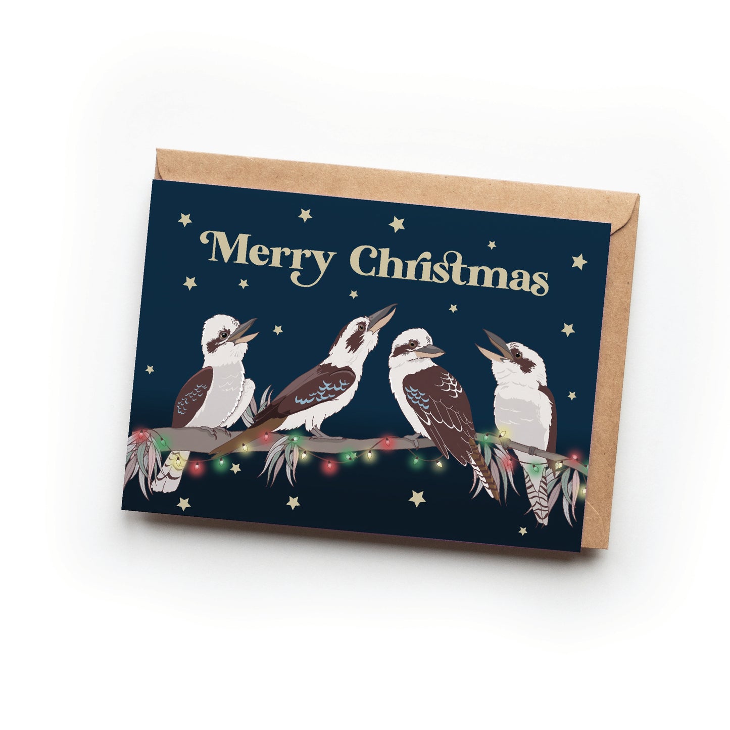 LAUGHING BIRDS CHRISTMAS CARD