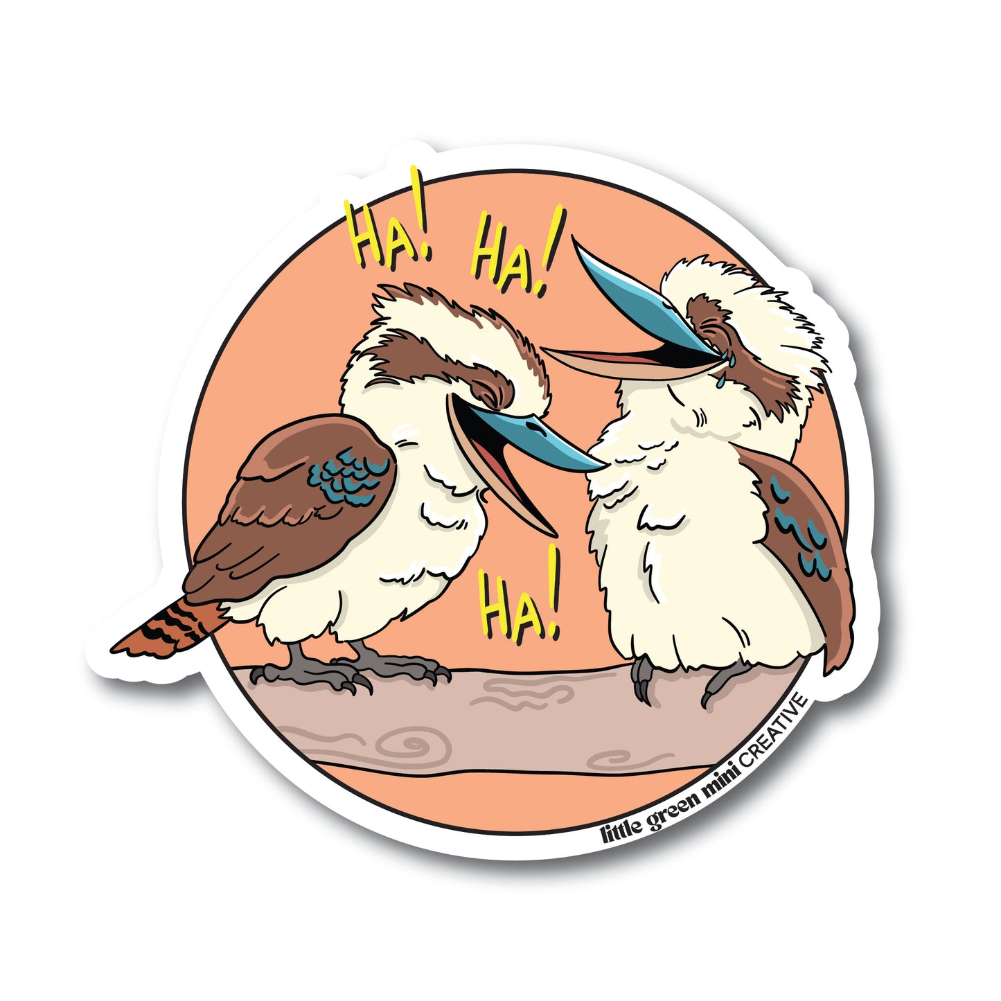 LAUGHING KOOKABURRAS STICKER