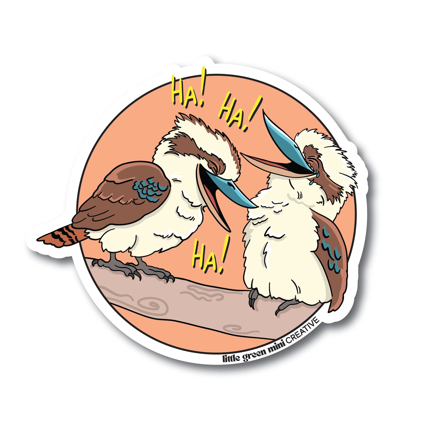 LAUGHING KOOKABURRAS STICKER
