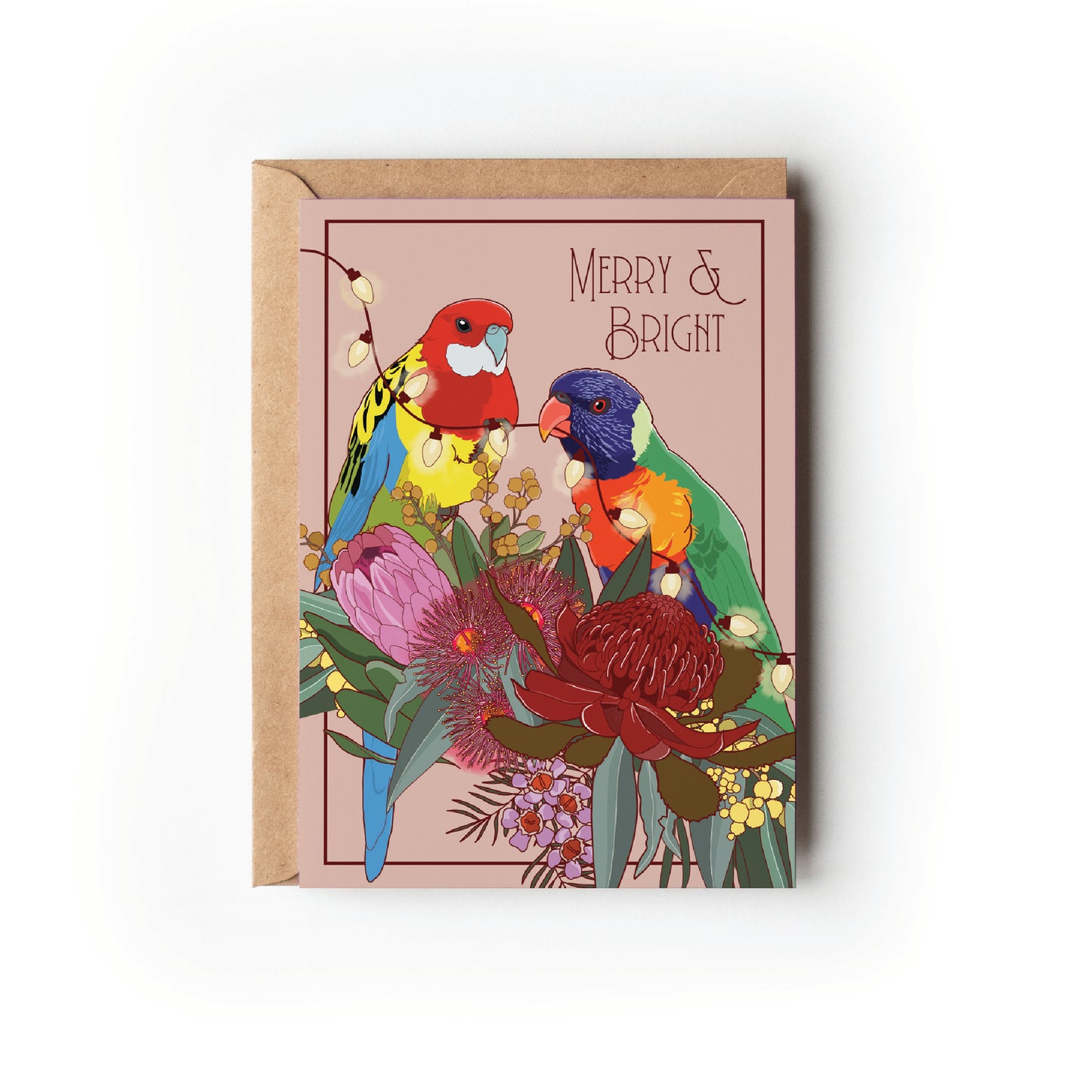MERRY AND BRIGHT CHRISTMAS CARD