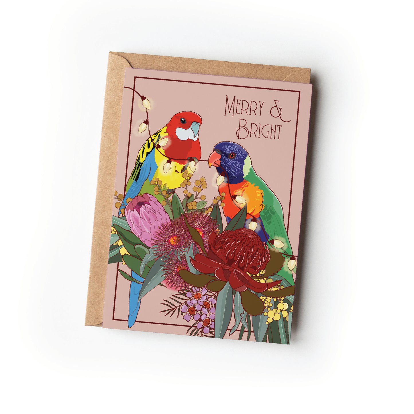 MERRY AND BRIGHT CHRISTMAS CARD
