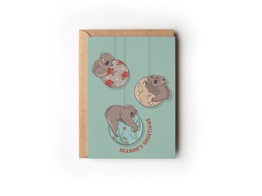 KOALA BAUBLE CARD image 0