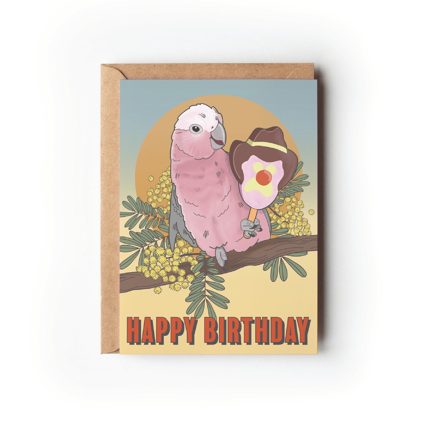 GALAH BIRTHDAY CARD