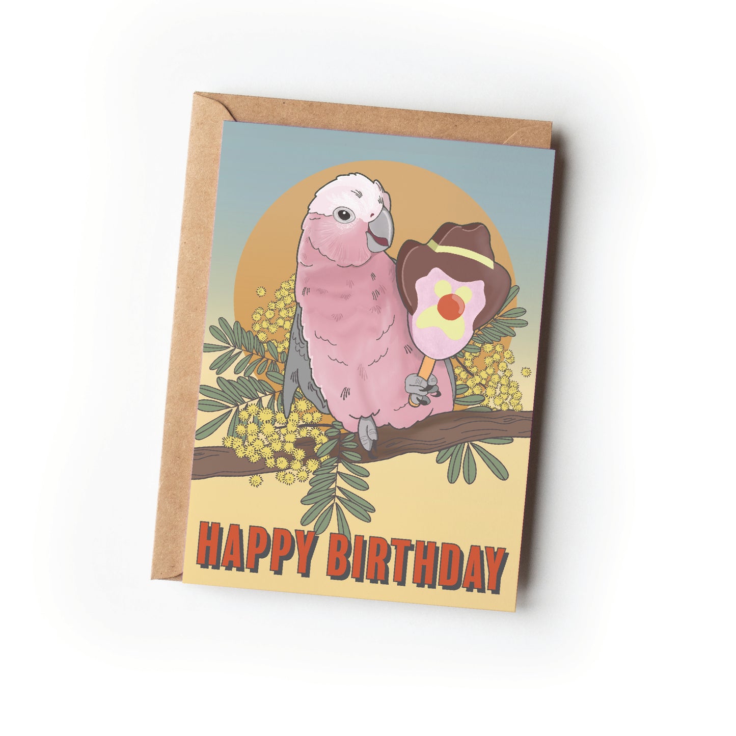 GALAH BIRTHDAY CARD