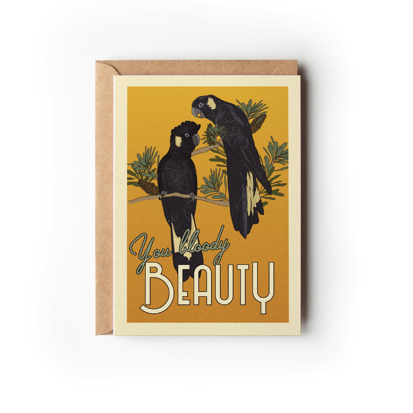 BLACK COCKATOOS CARD