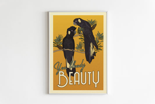 BLACK COCKATOO POSTER