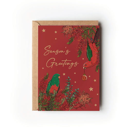 KING PARROT CHRISTMAS CARD - Case of 6