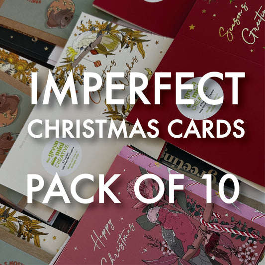 IMPERFECT CHRISTMAS CARD PACK OF 10