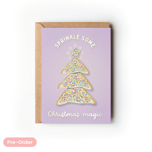 FAIRY BREAD CHRISTMAS CARD - Case of 6