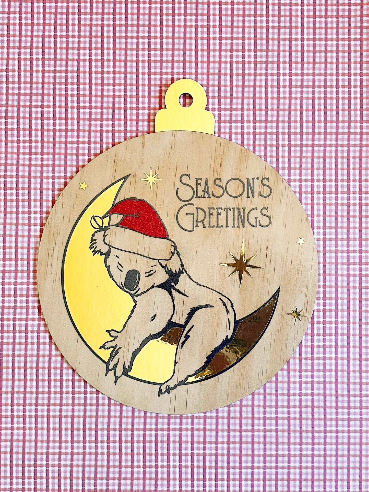 PLYWOOD CHRISTMAS BAUBLE