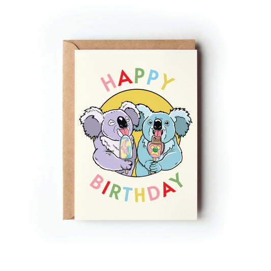 KOALAS BIRTHDAY CARD