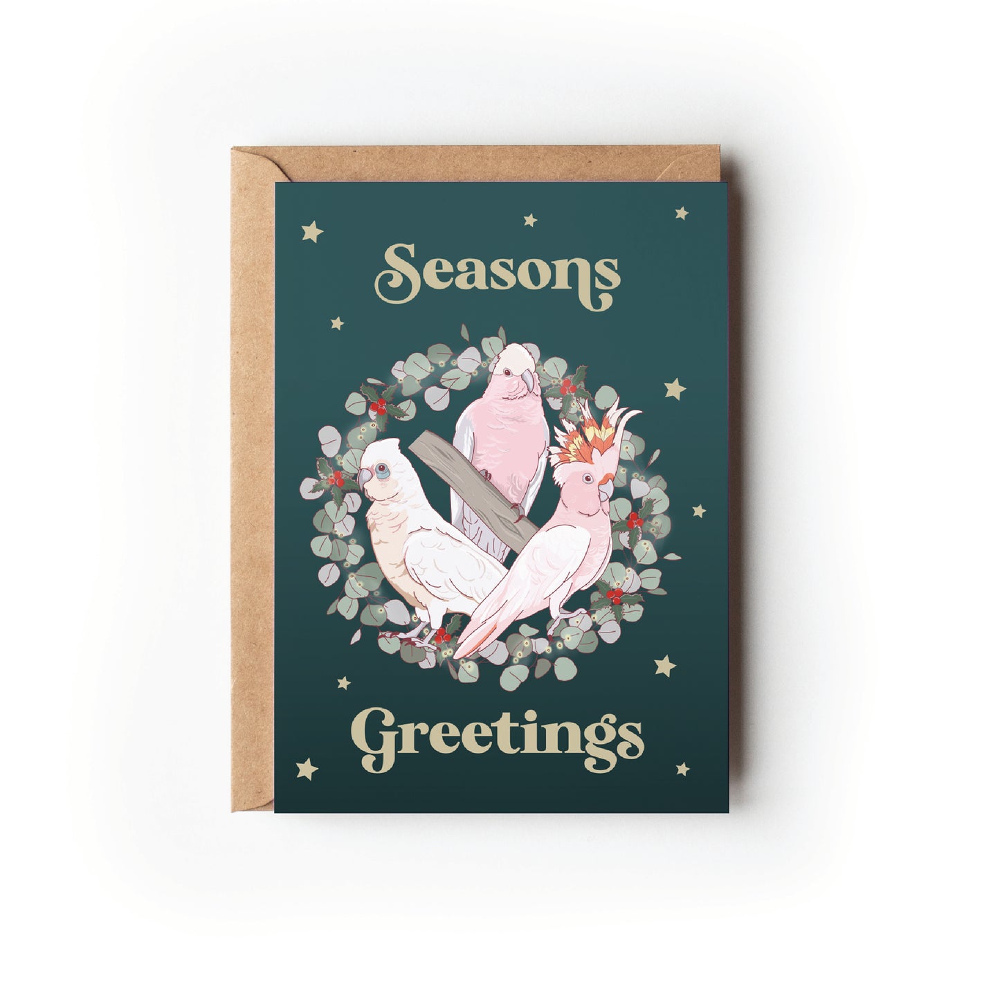 AUSTRALIAN BIRDS CHRISTMAS CARD