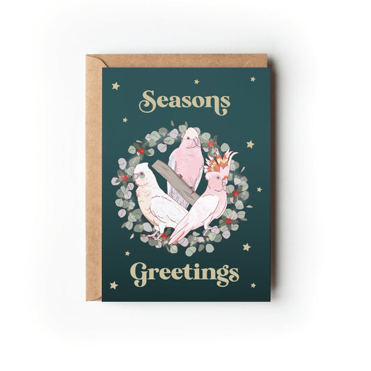 AUSTRALIAN BIRDS CHRISTMAS CARD