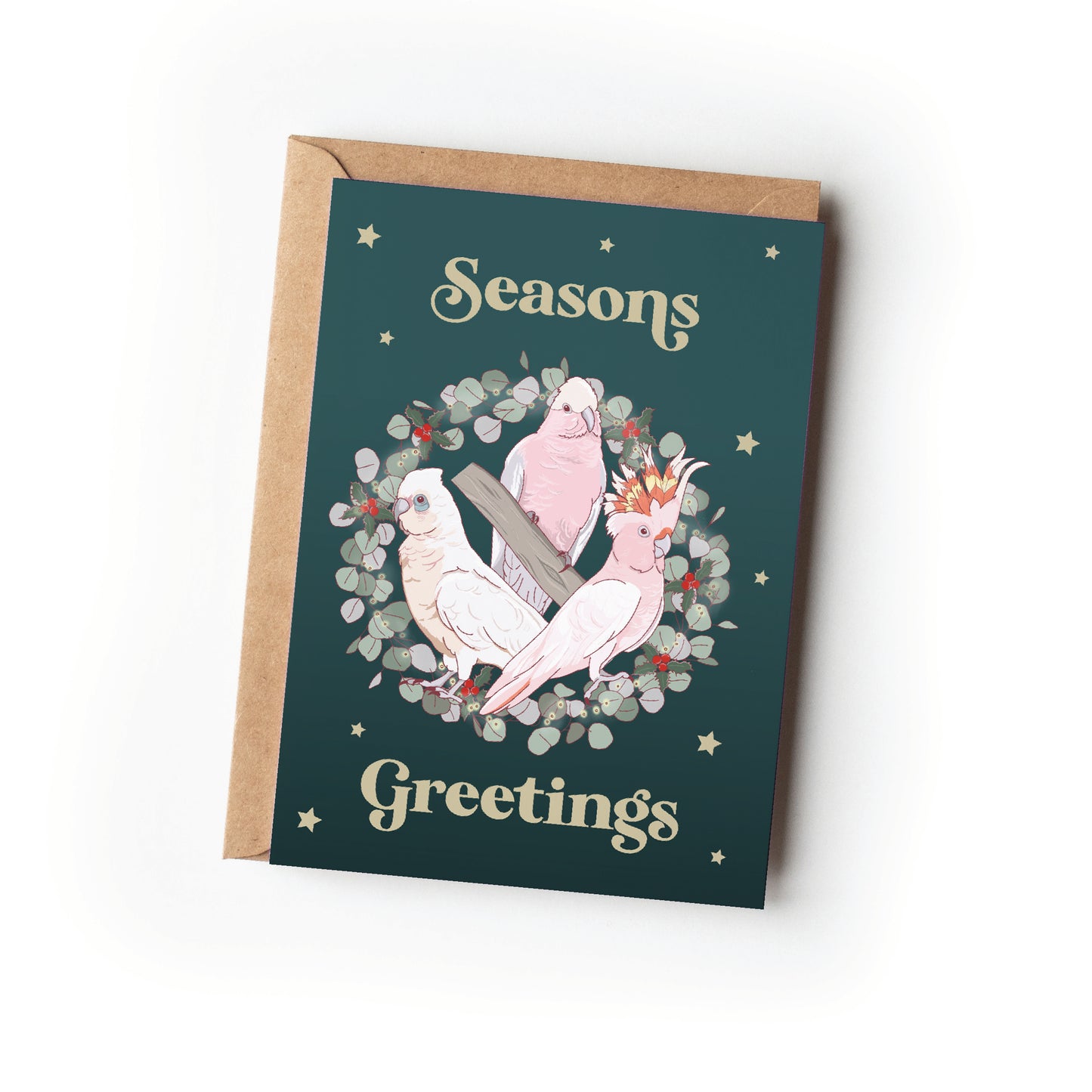 AUSTRALIAN BIRDS CHRISTMAS CARD