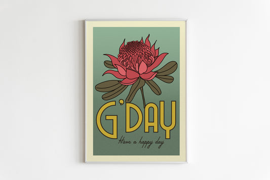 WARATAH POSTER